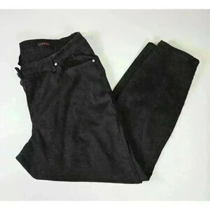 Earl Jeans Black Skinny Jeans Stretch Denim Rhinestone Pocket Detail SZ 22